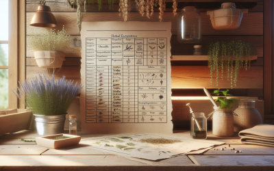 🌿 Herbal Extract Comparison Chart